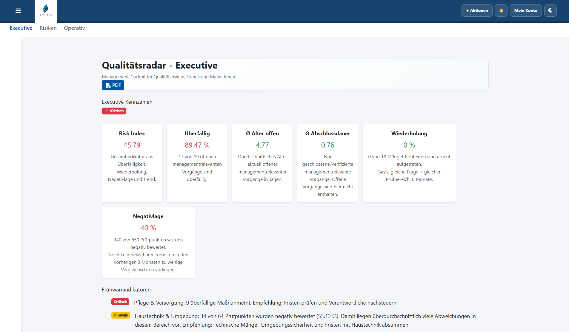 Qualitätsradar Executive